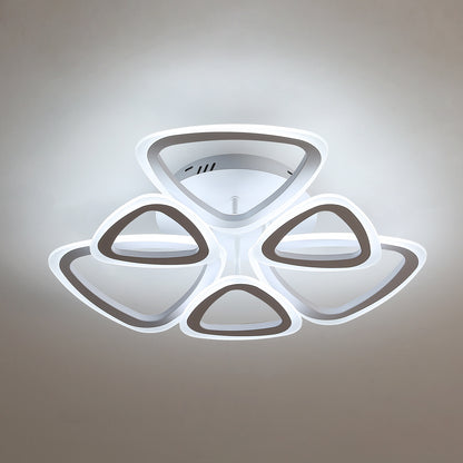 1 St Modern LED-taklampa, 81W M Akryltaklampa, Kreativ Geometrisk Triangeldesign Inomhuslampa, Kallvitt Ljus 6000K För Vardagsrum, Sovrum, Matsal