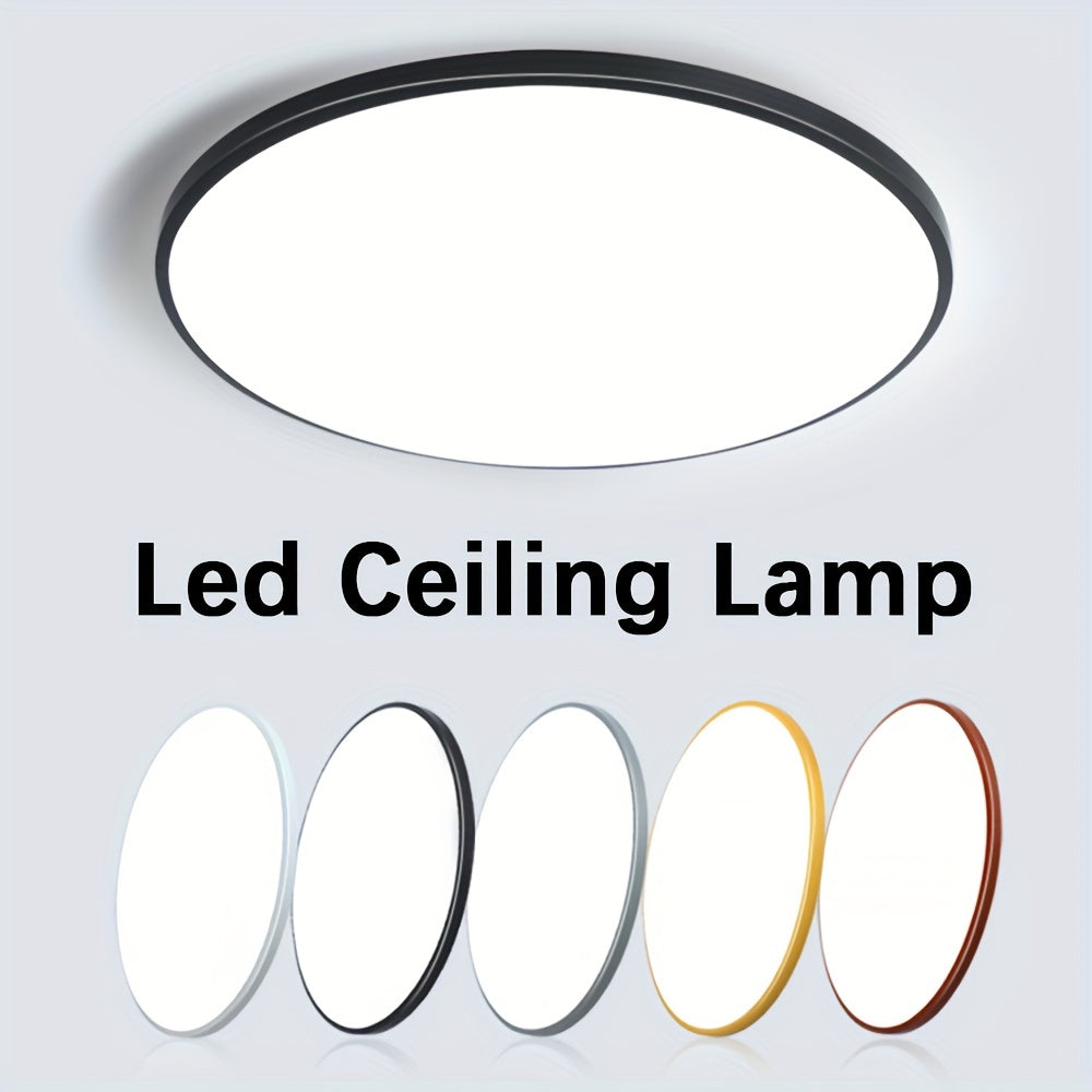 1st LED-taklampa, 220V Modern rund taklampa, 18W 27W 36W LED-belysning inomhus, Vattentät Smal Flerfärgad Tillgänglig för Sovrum Vardagsrum Badrum Balkong