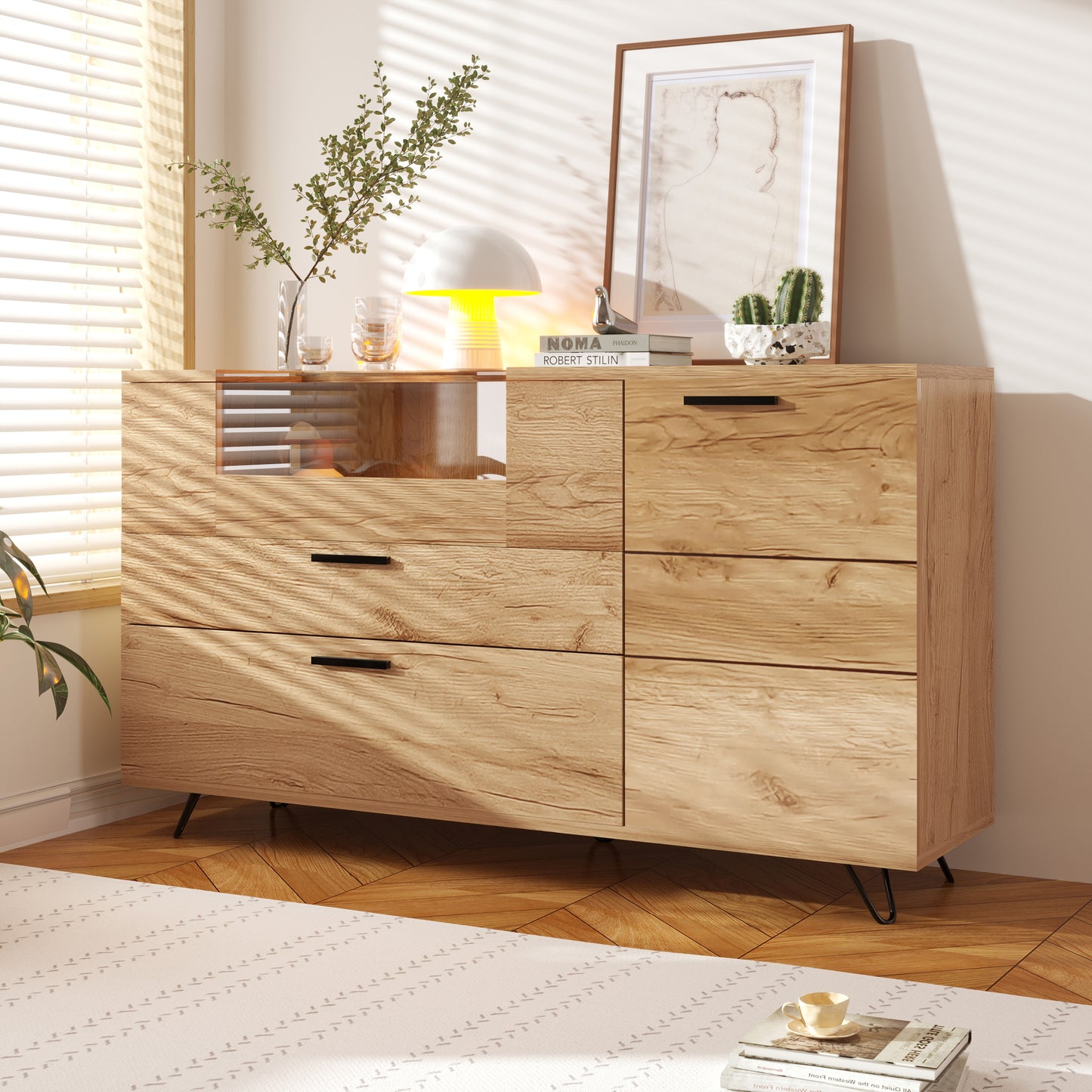 Bord, Sideboards, sideboards med glasdörrar