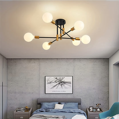 1st modern svart gyllene färg ljuskrona taklampa lampor, belysning för vardagsrummet sovrum