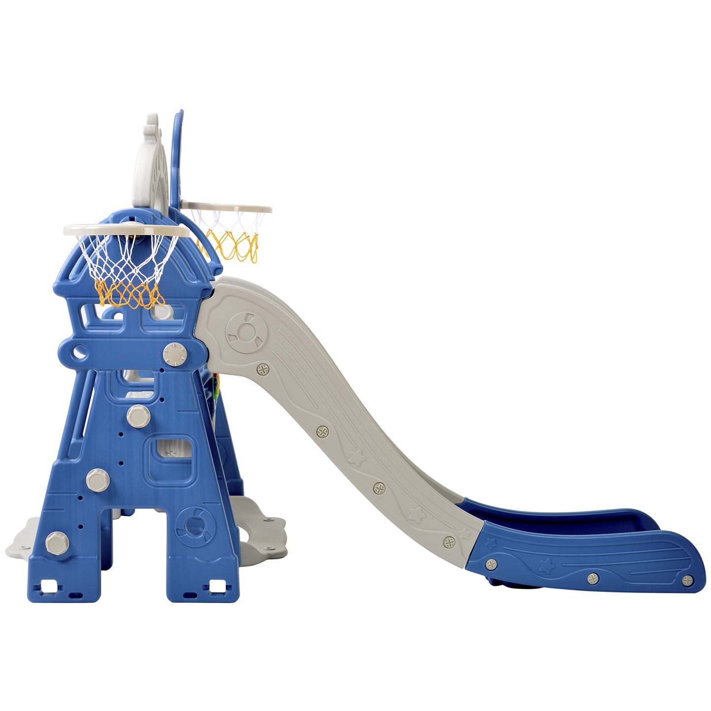 Barnens leksker 5 in1 multifunktionell   gunga, klättringstorn blå