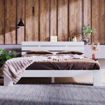 Säng ,200 x 140 cm massivt trä FSC  dubbelsäng