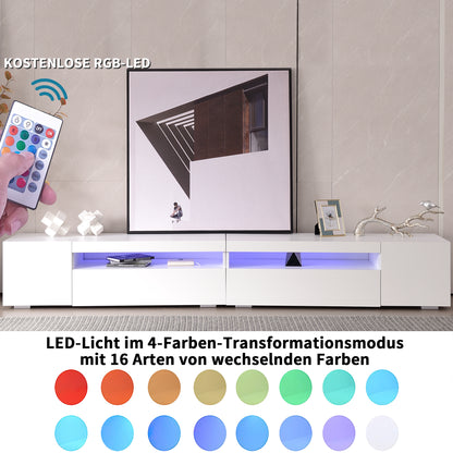 TV -skåp, ljuspanel,  LED -belysning,  240 cm