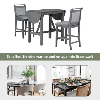 1 st bord,matbord Table ， (90-150) x60x90cm  matsal för kök ， grått