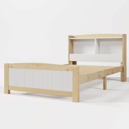 Säng enkelsäng förvaringsfack, 90 x 200 cm sängram   vit (utan madrass och låda)