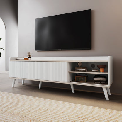 TV -skåp med två lådor, TV -bord TV -tavla,   H58/L160/T40 cm.